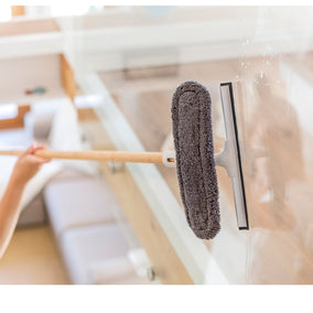 Limpador de vidros com microfibra