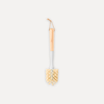 Escova para limpar garrafas e copos de bambu