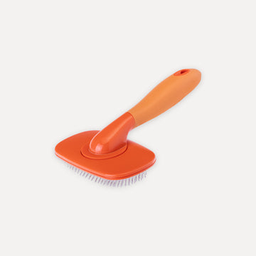 Metal brush with rotating head