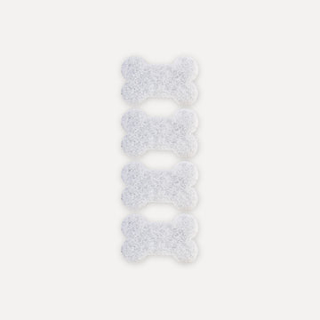 Pack of 4 sponges with bone design