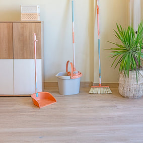 Broom and mop set