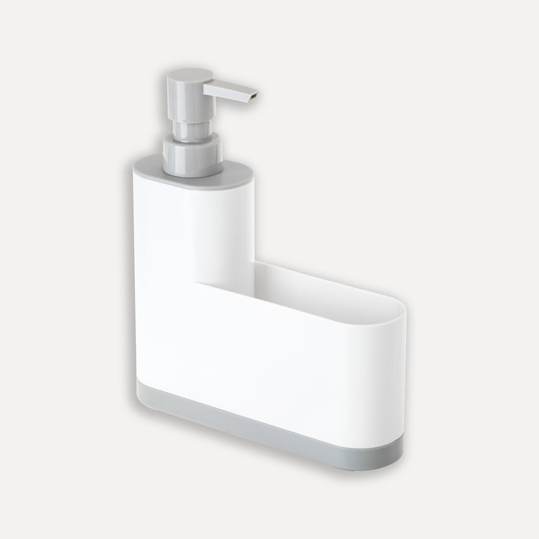 Sink organizer with soap dispenser