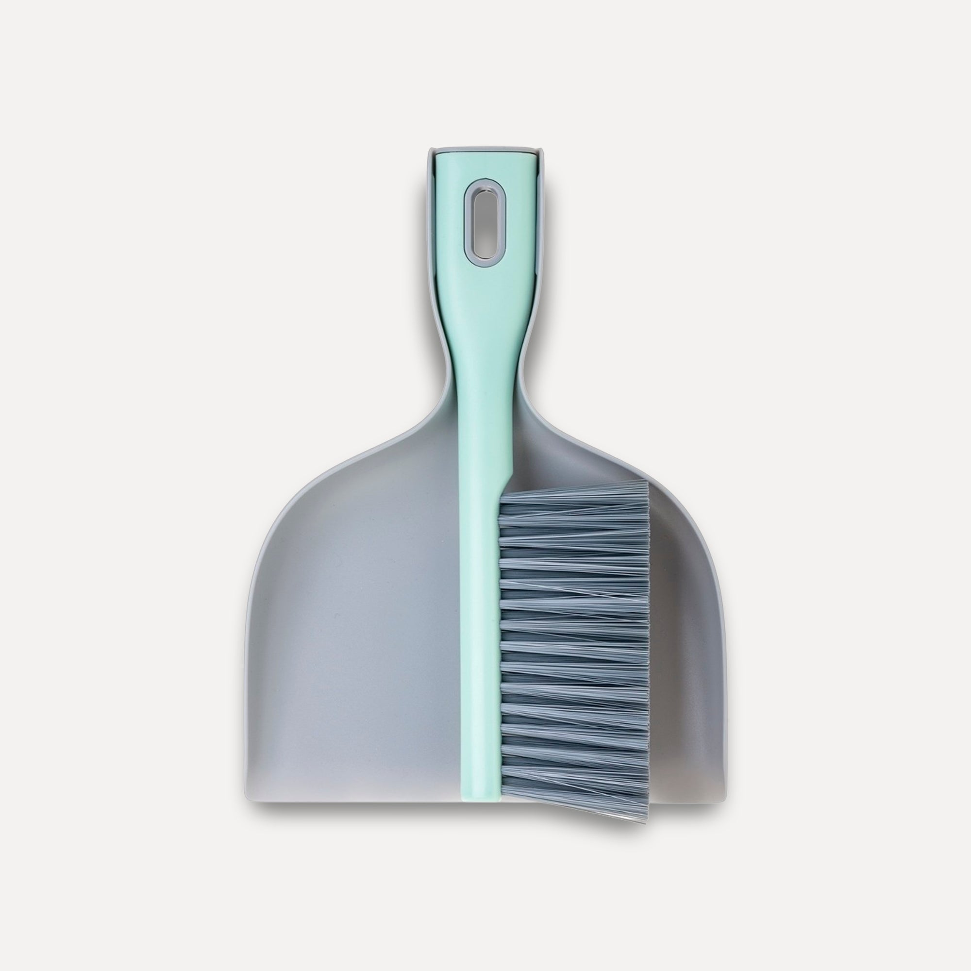 Compact hand broom and dustpan