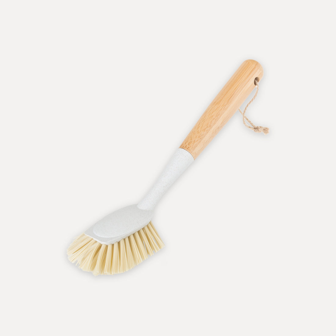 Cepillo lavaplatos oval de bambú