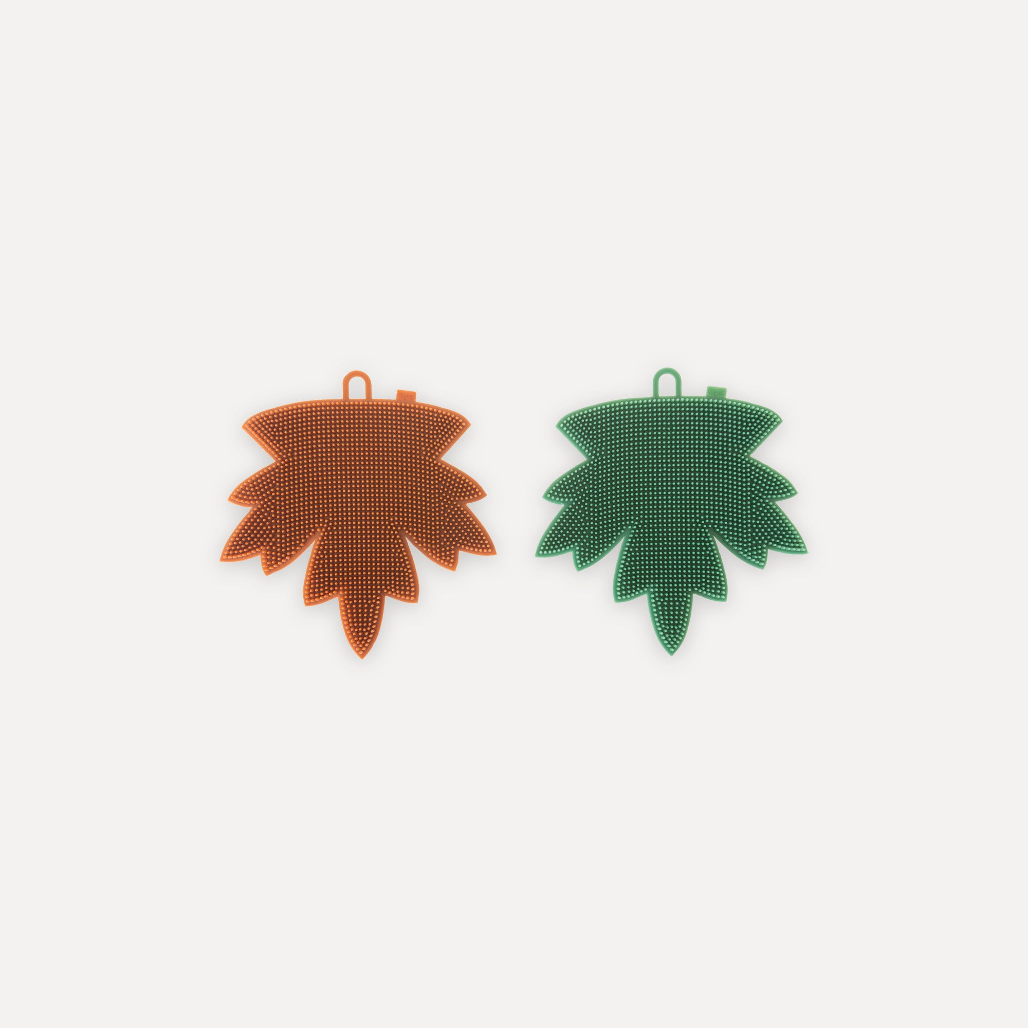 Pack de 2 esponjas de silicona con diseño de hoja