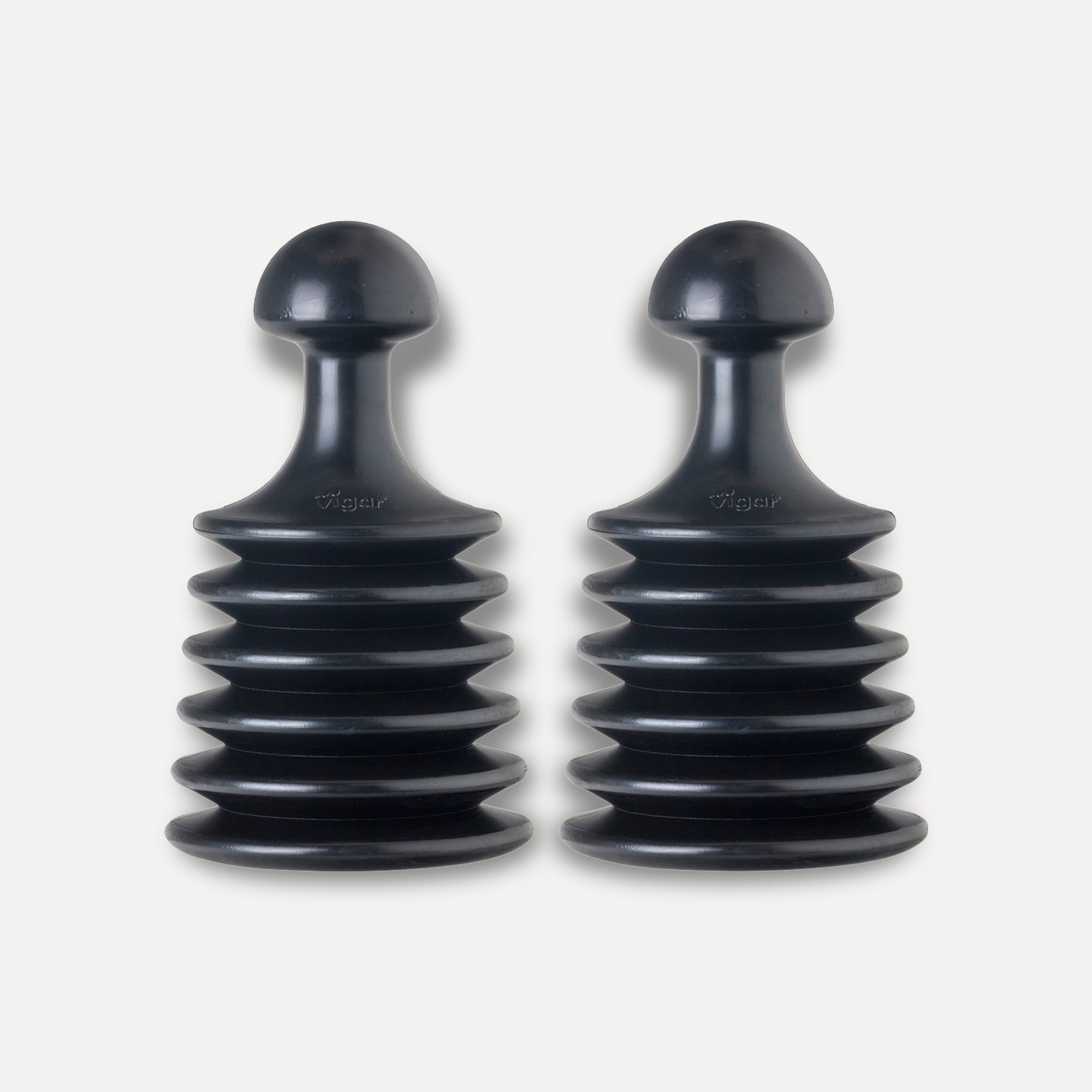 Pack of 2 mini plungers with bellows