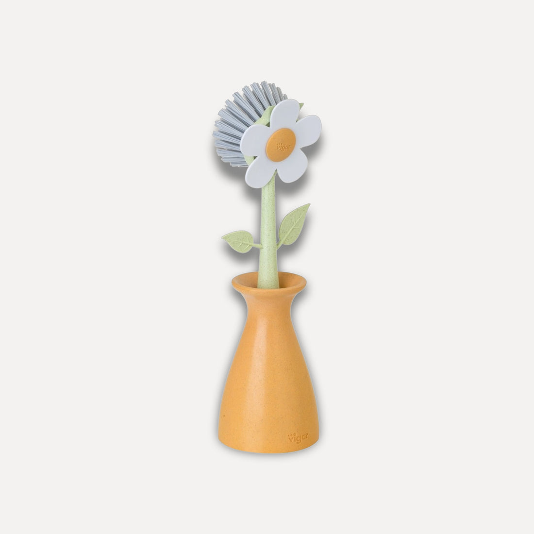 Sustainable design dishwashing brush with vase