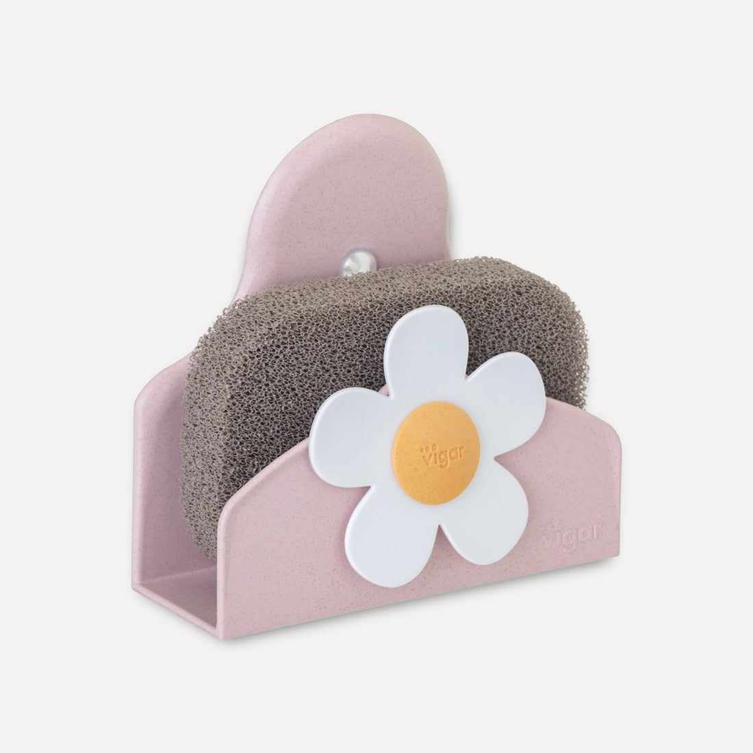 Sustainable sponge holder with designer sponge