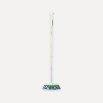 Broom with bamboo handle