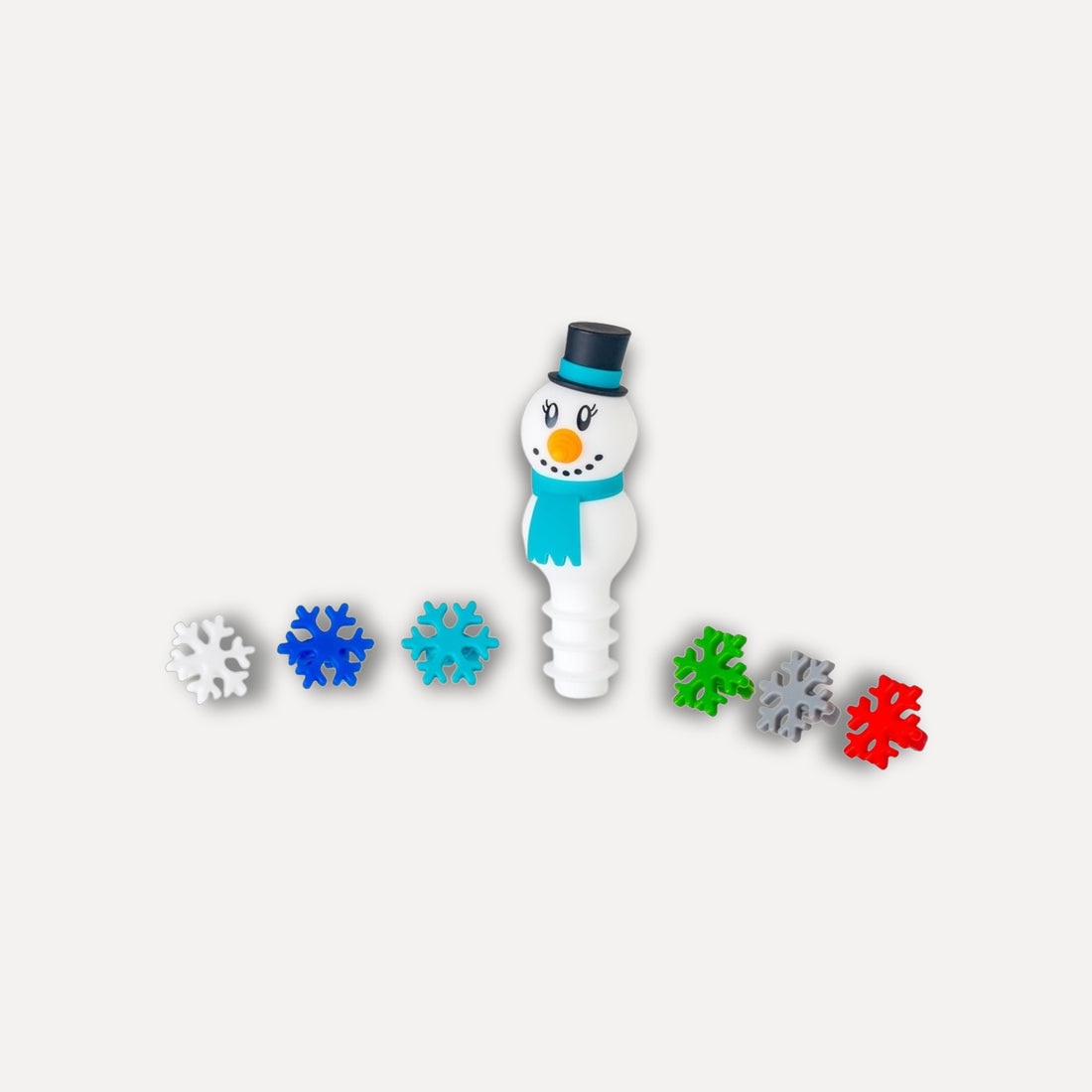 Bottle stopper set and 6 Christmas markers