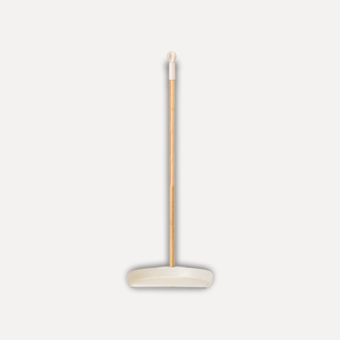 Dustpan with strip and bamboo stick