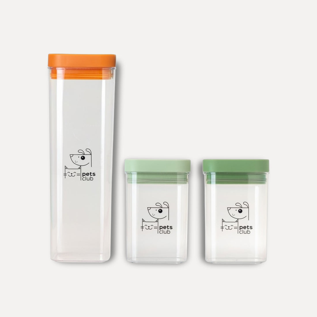 Set of 3 snack containers