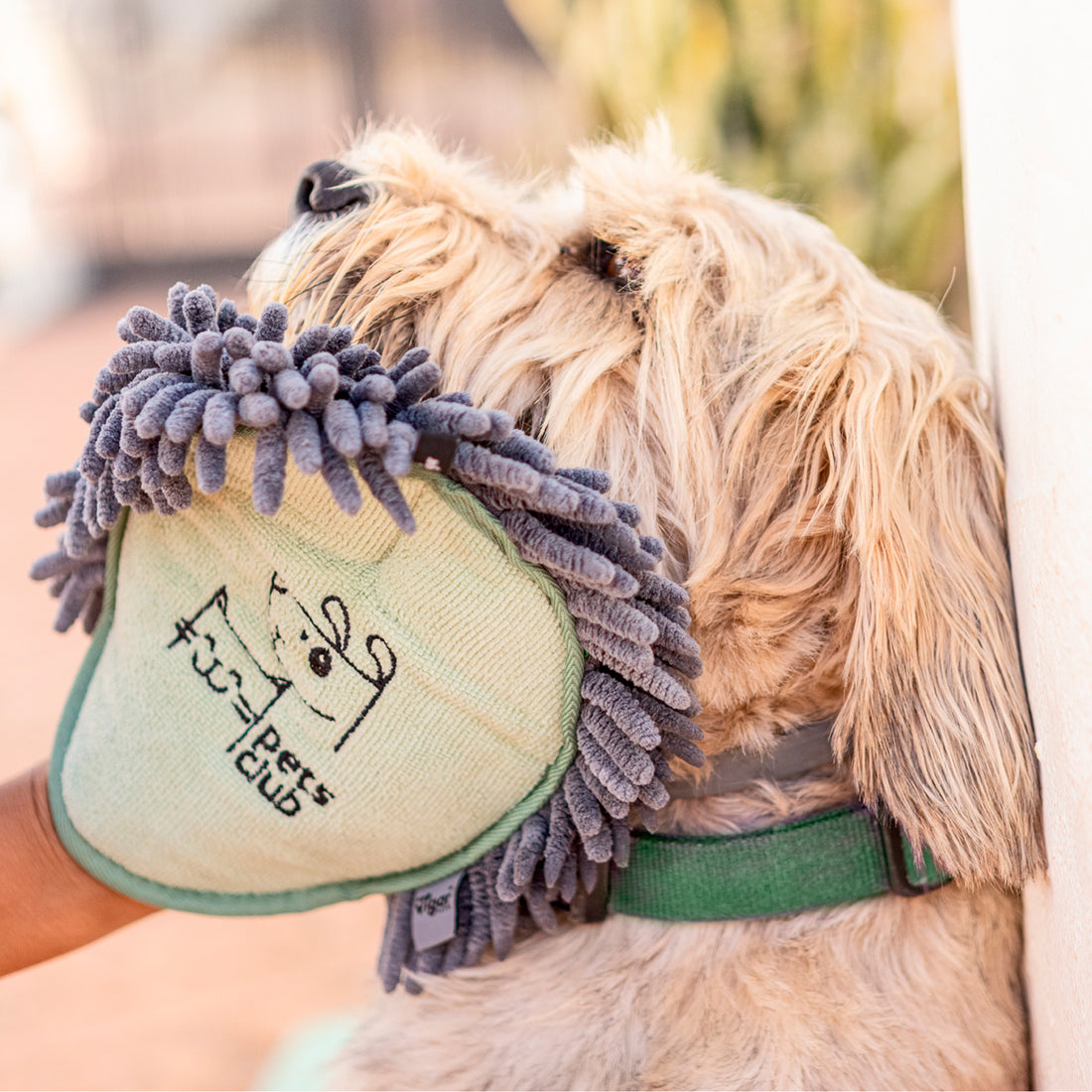 Microfiber glove for pets