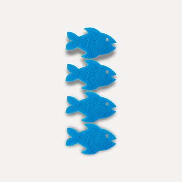 Pack de 4 éponges avec design poisson