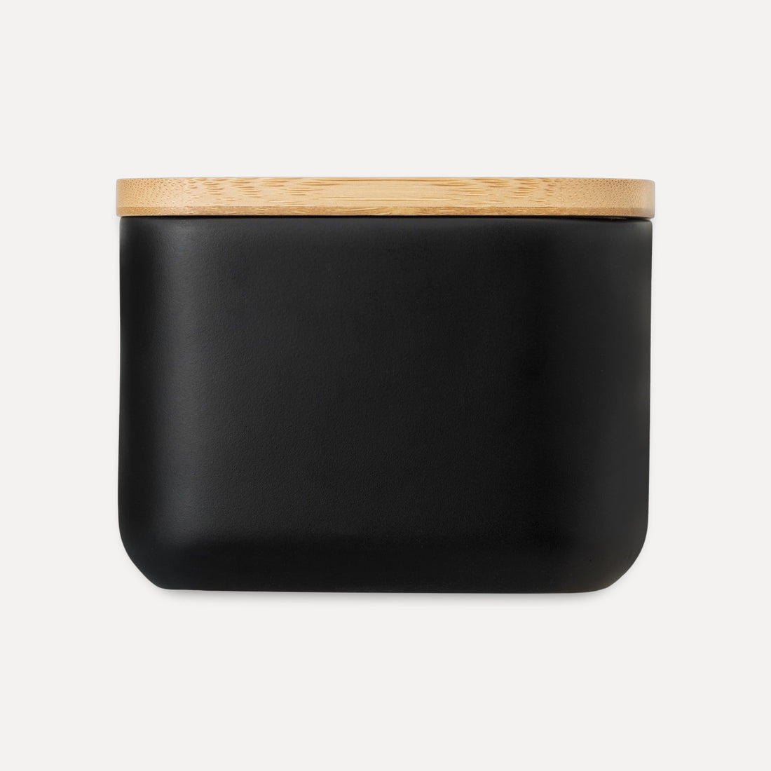 Rectangular bath container with bamboo lid