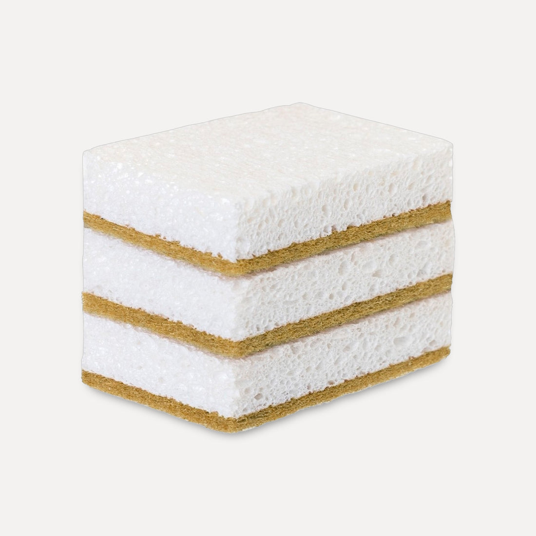 Pack of 3 sisal and cellulose sponges