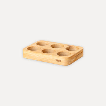 Huevera de bambú para 6 huevos