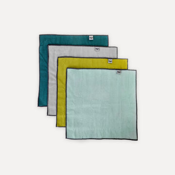 Pack de 4 bayetas microfibra textura gofre