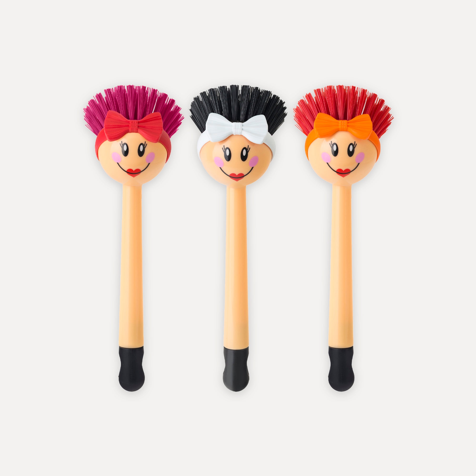 Pack de 3 cepillos lavaplatos con esponja