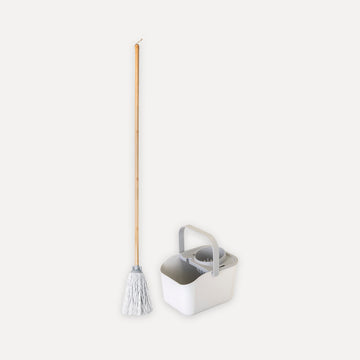 Set fregona algodón y cubo con escurridor