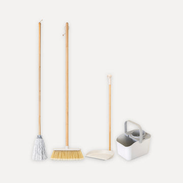 Set 4 piezas con fregona algodón