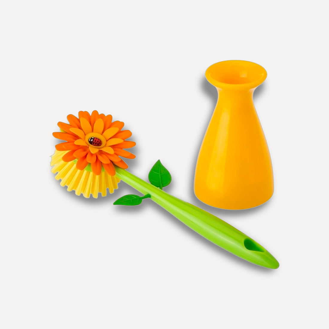 Éponge à vaisselle design avec vase