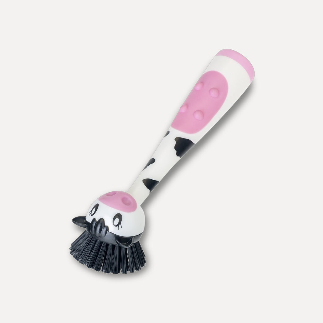 Fun dishwashing brush with soap dispenser