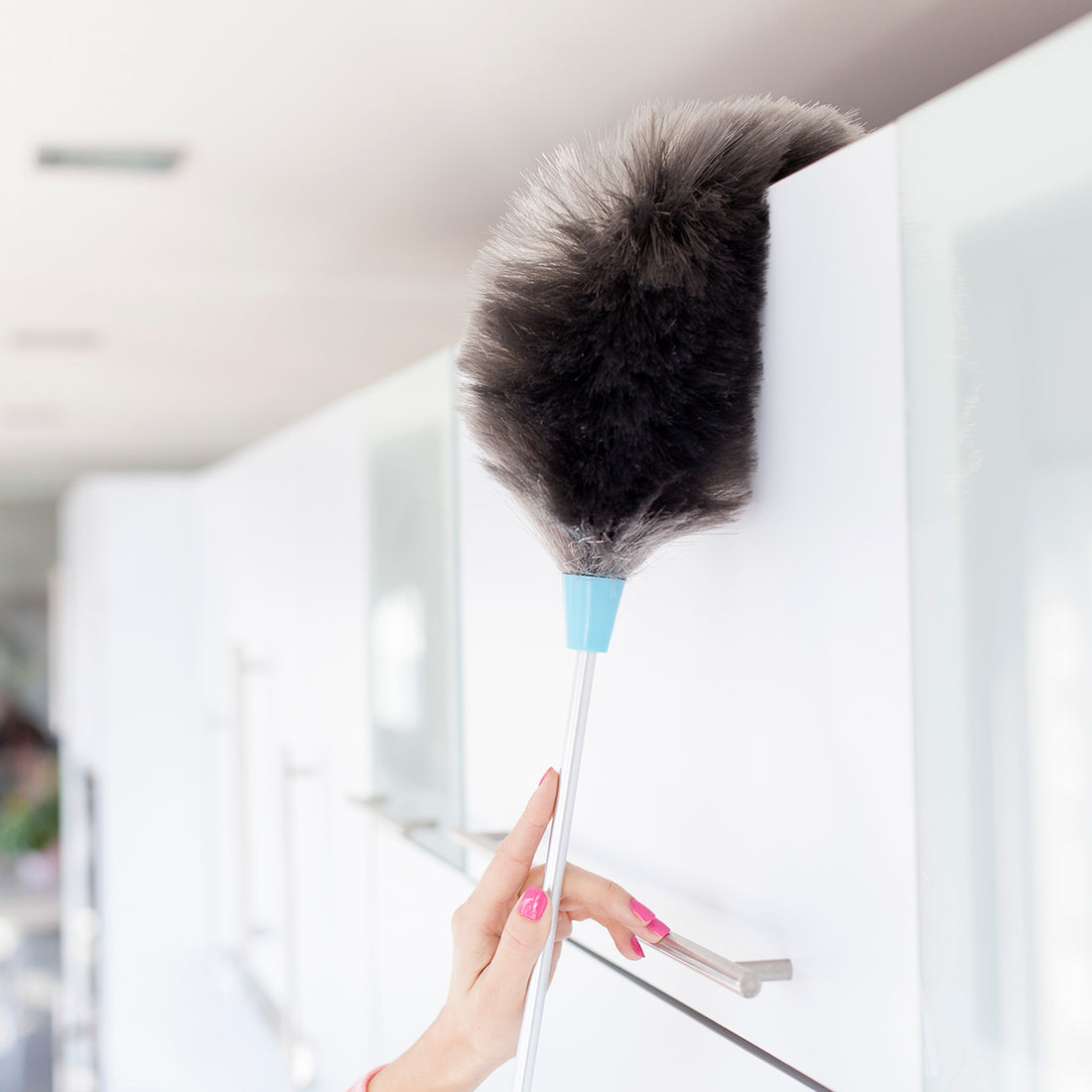 Extendable duster for delicate surfaces