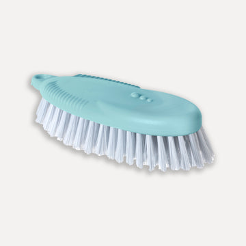 Ergonomic brush with hard bristles