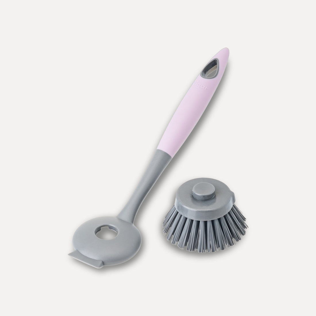 Interchangeable dishwashing brush