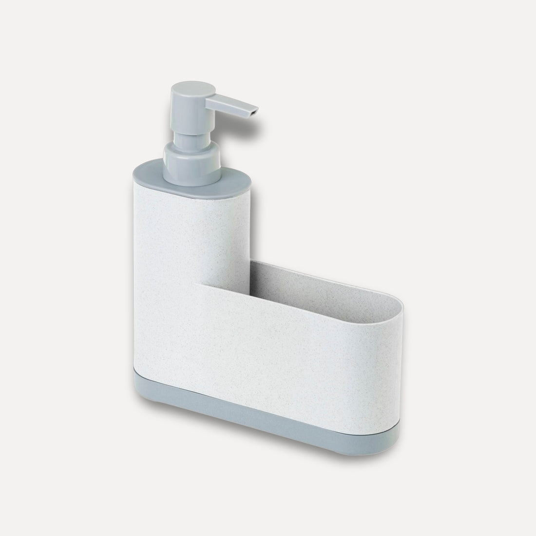 Sustainable sink organizer with soap dispenser